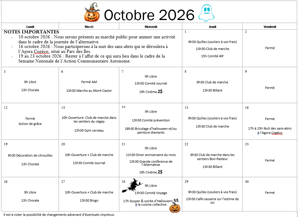 Octobre 2026